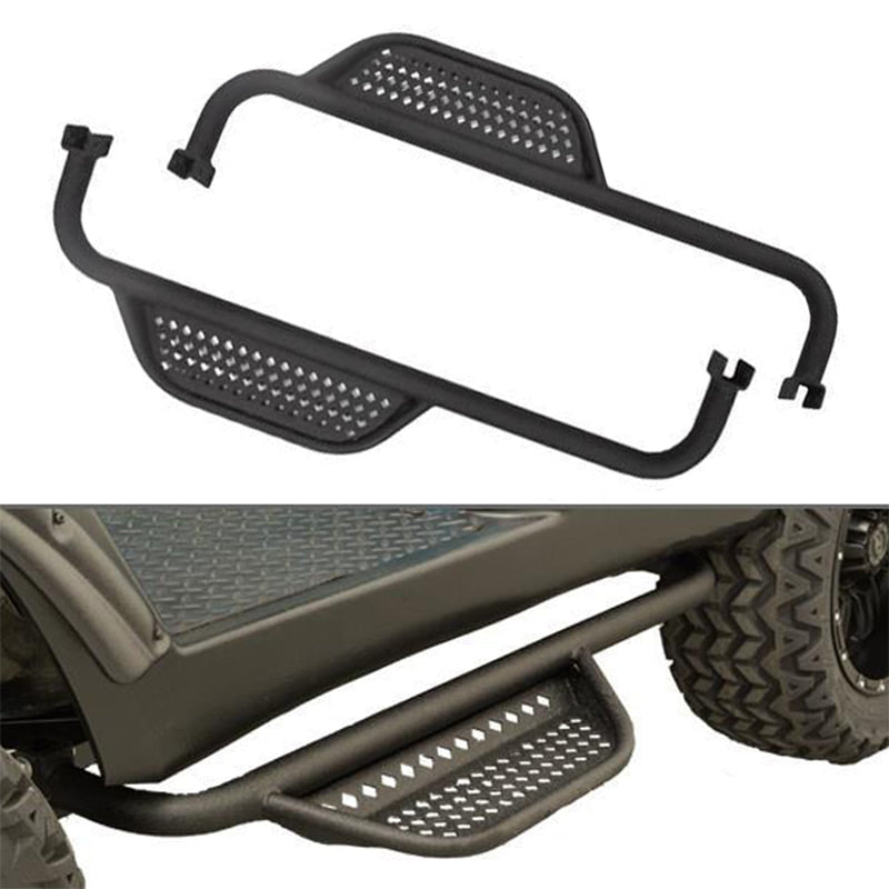 Nerf bars for sale that fit on an X2, X4, and X6 series of golf carts and PTVs made by MadJax.