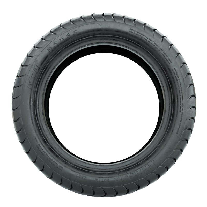 Sidewall view and detail of the GTW Mamba 215/35-12 golf cart turf and course 4-ply tire, offered with great pricing and available as a single tire, or as a set of 4, all offered with free shipping and great service from Salt City Golf Cart in Hutchinson, Kansas.