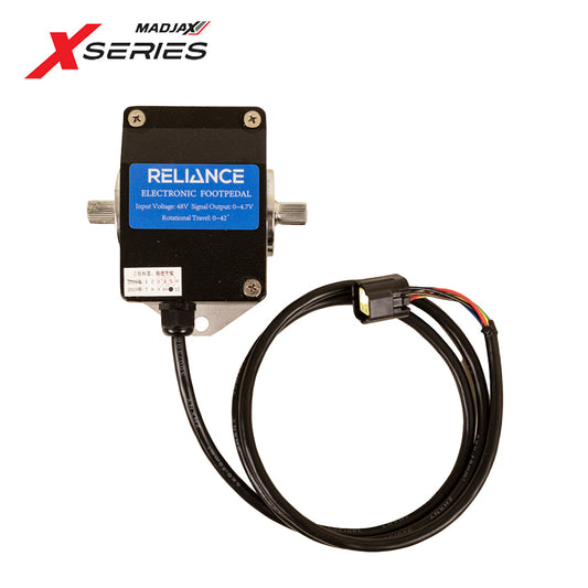 OEM replacement Reliance throttle position sensor, or accelerator hall sensor, for the MadJax XSeries golf carts and PTVs, offered with free shipping, Item #28-001.