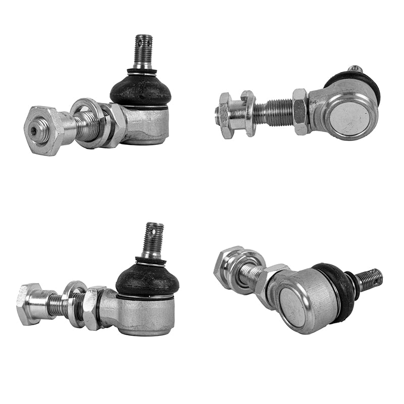 Alternate detailed views showing the replacement front a-arm ball joint, lock washer, and adjustable stop nuts designed for the MadJax XSeries golf carts, sold by Salt City Golf Cart in Hutchinson, Kansas.