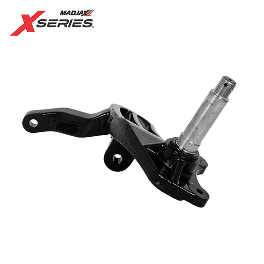 Front passenger side OEM spindle assembly replacement for MadJax 2023-2025 XSeries Storm lifted golf carts, offered with free shipping, Item #28-023.