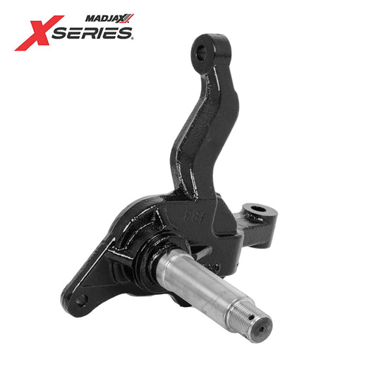 Front passenger side OEM spindle assembly replacement for MadJax 2023-2025 XSeries Storm golf carts, offered with free shipping, Item #28-027.