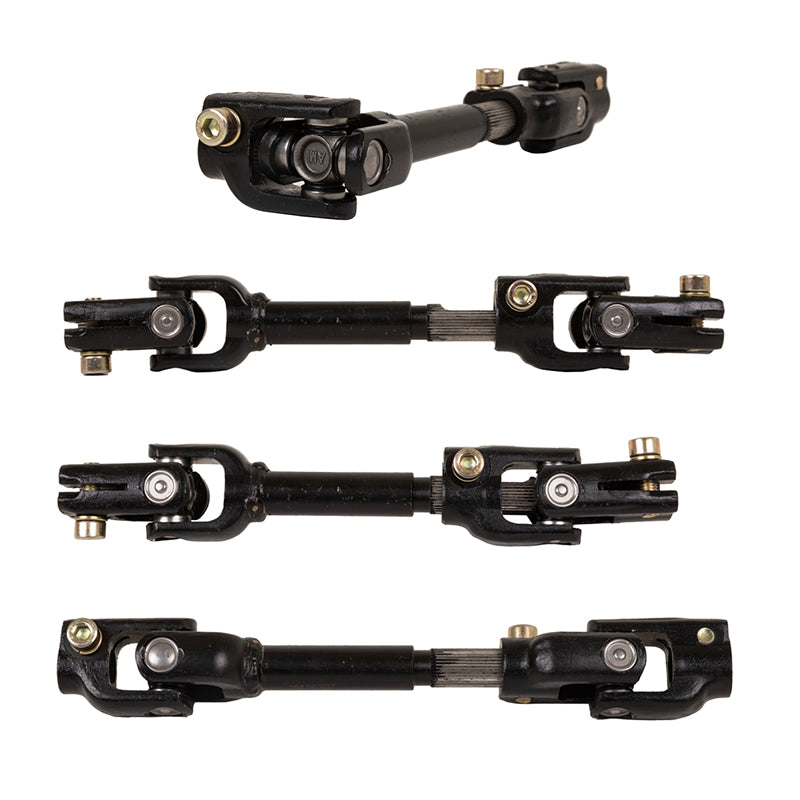 Replacement splined OEM intermediate steering shaft for XSeries Storm golf cart models X2, X4, and X6, sold by Salt City Golf Cart in Hutchinson, Kansas.