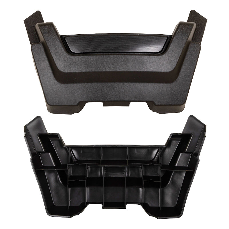 Front and backside view of the replacement XSeries golf cart front bumper by MadJax, sold by Salt City Golf Cart in Hutchinson, Kansas.