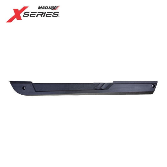 Replacement driver side OEM rocker panel designed for the 2024 and newer Madjax XSeries Storm X2 model golf carts, sold with free shipping by Salt City Golf Cart, Item #28-422.