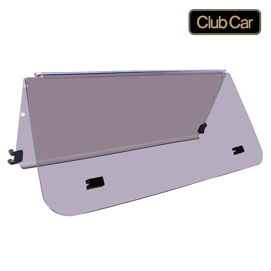 High quality great value economy Club Car DS tinted folding windshield, model years 1982-2000.5, includes all necessary mounting hardware, offered at the best prices with free shipping, sold by Salt City Golf Cart in Hutchinson, Kansas.