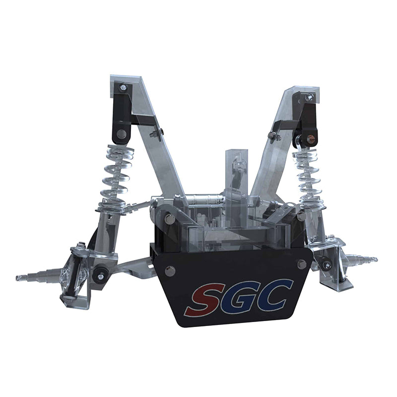Exploded view of LKYM04 Yamaha Drive 4" block lift kit by Steeleng, sold by Salt City Golf Cart in Hutchinson, Kansas, and offered with free shipping.