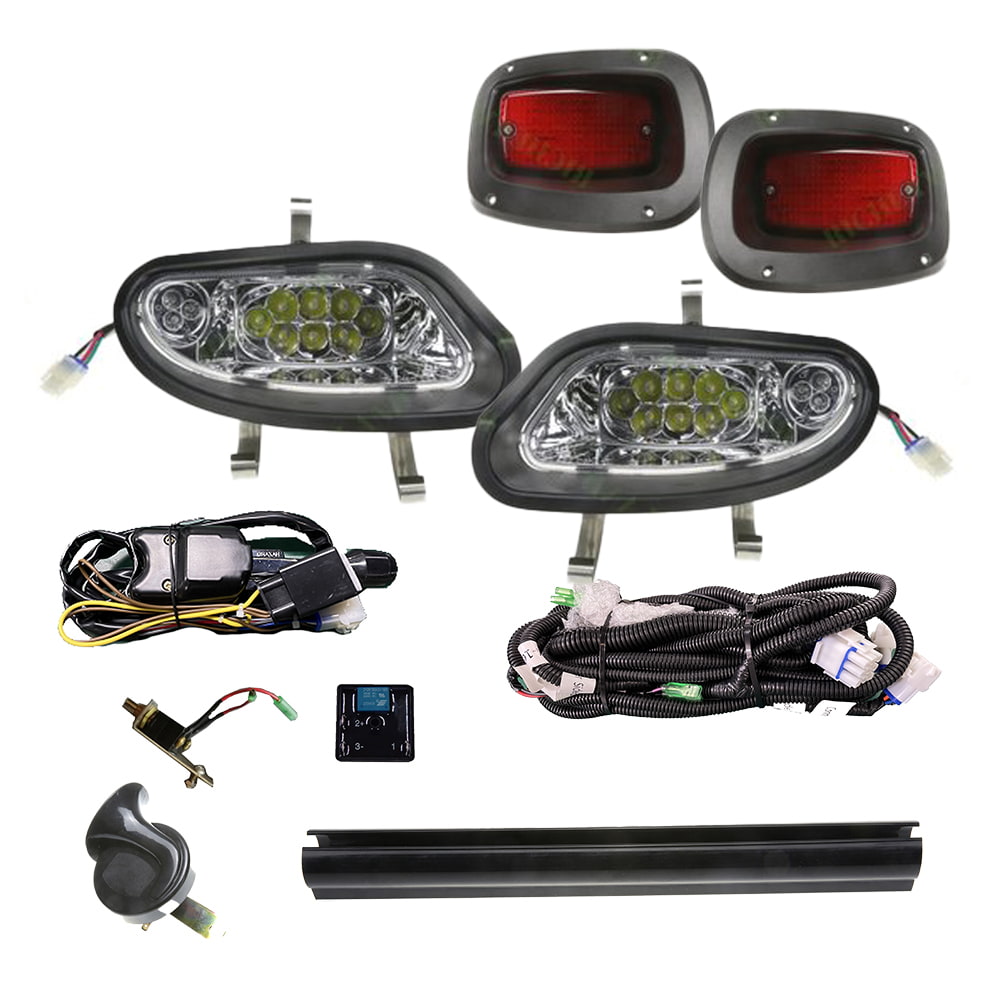 Street legal EZGO TXT T48 Freedom full LED light kit for all TXT model golf carts, gas and electric, model years 2014 through 2021, for sale near Hutchinson, Kansas.