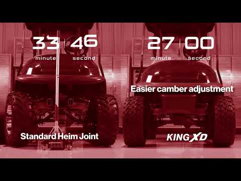 Youtube promotional video displaying the time savings and convenience of installing the new King XD golf cart line of lift kits by industry leader MadJax.