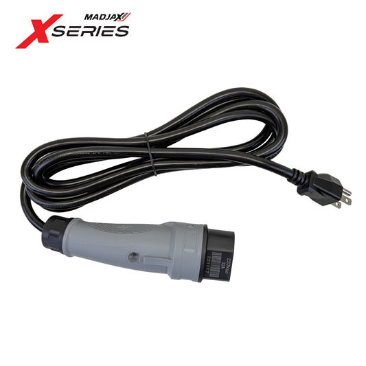 OEM replacement charging cord for on board charger configuration on MadJax XSeries golf carts and PTVs, offered with free shipping, Item #07-014.