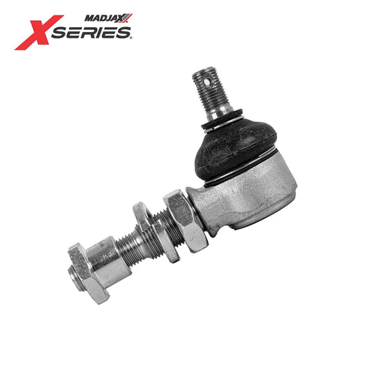 OEM replacement threaded ball joint assembly for the a-arm control arm of the MadJax XSeries Storm golf cart front suspension, years 2023 and newer, sold with free shipping, Item #28-017.