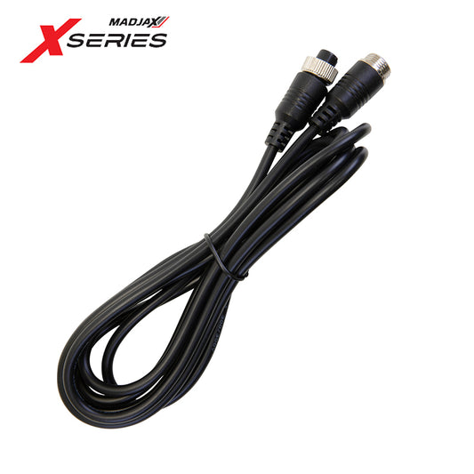 Replacement backup camera cable designed for MadJax XSeries golf carts and PTVs, 2 meters length, sold with free shipping by Salt City Golf Cart, Item #28-430.