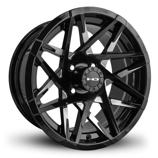 HD Golf Canyon 14x7 -14 4x101.6mm 68.2mm Gloss Black/Milled Face