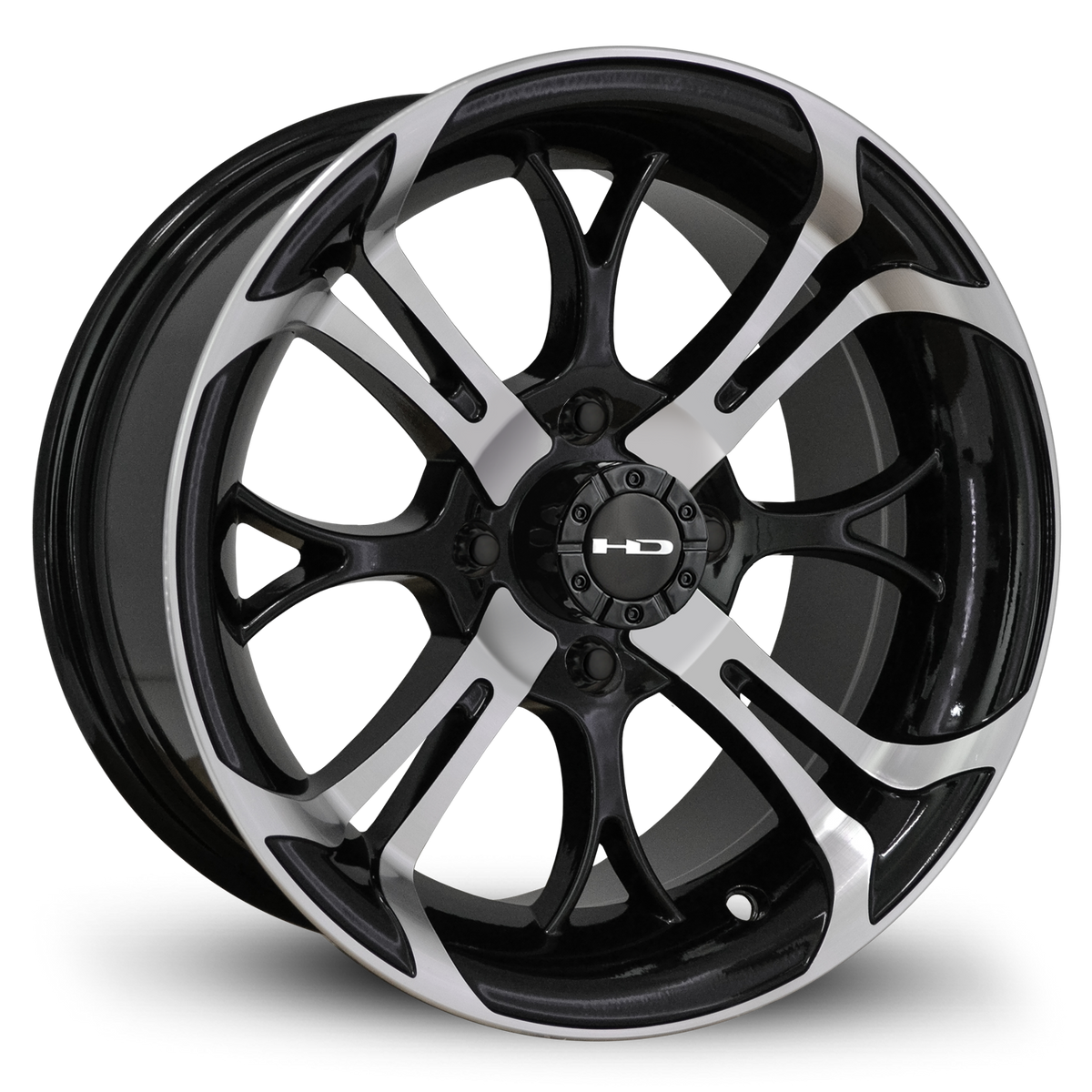 HD Golf Spinout 14x7 -10 4x101.6mm 68.2mm Gloss Black/Machined Face