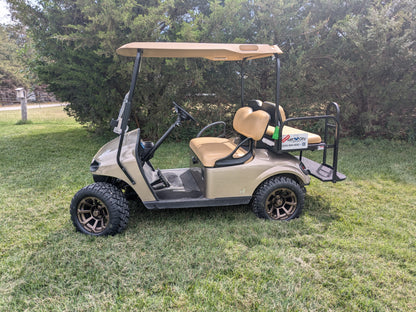 EZGO 2021 Gas Gold Colored with Flip Seat and Lights