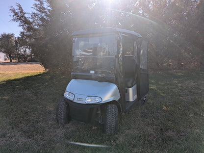 2018 Silver EZGO RXV with Enclosure and Soundbar