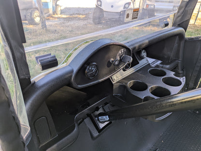 2018 Silver EZGO RXV with Enclosure and Soundbar