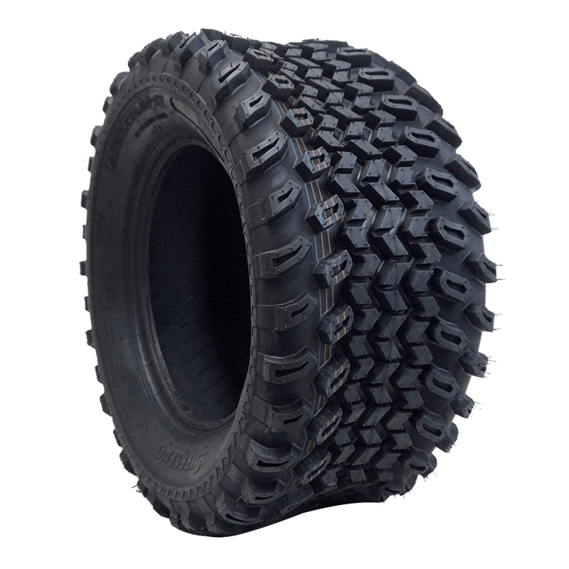 Directional all terrain golf cart tire P334 from SGC, great traction, 23x10.5-12 size (23" overall height), offered with free shipping.