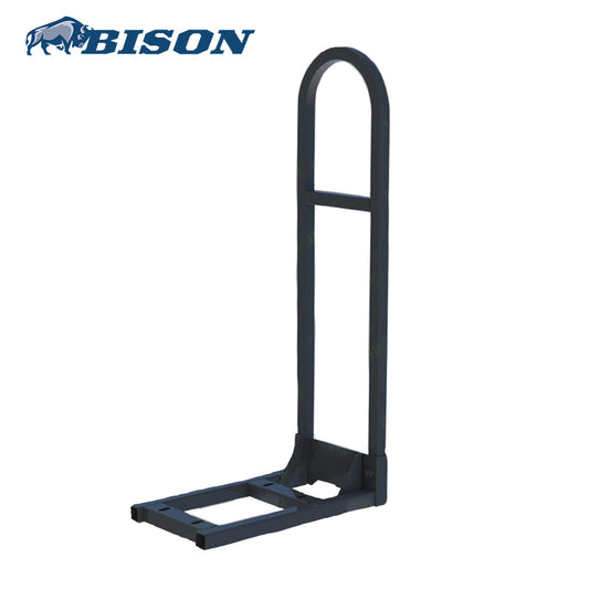 Heavy duty rear grab bar designed for Bison golf cart rear flip seat assemblies.