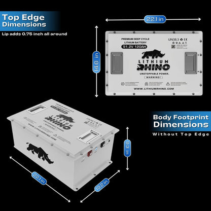 48V 120Ah Lithium Rhino Conversion Kit - Self Heated