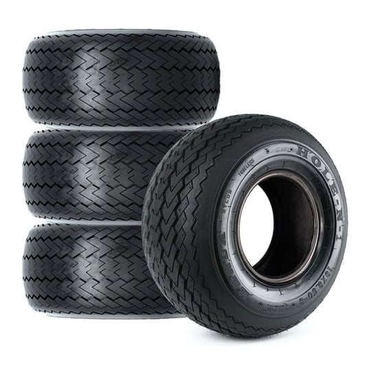 Genuine Kenda Hole-N-1 set of 4 golf cart oem replacement tires in 18x8.5-8 size, available for sale near Hutchinson, Kansas.