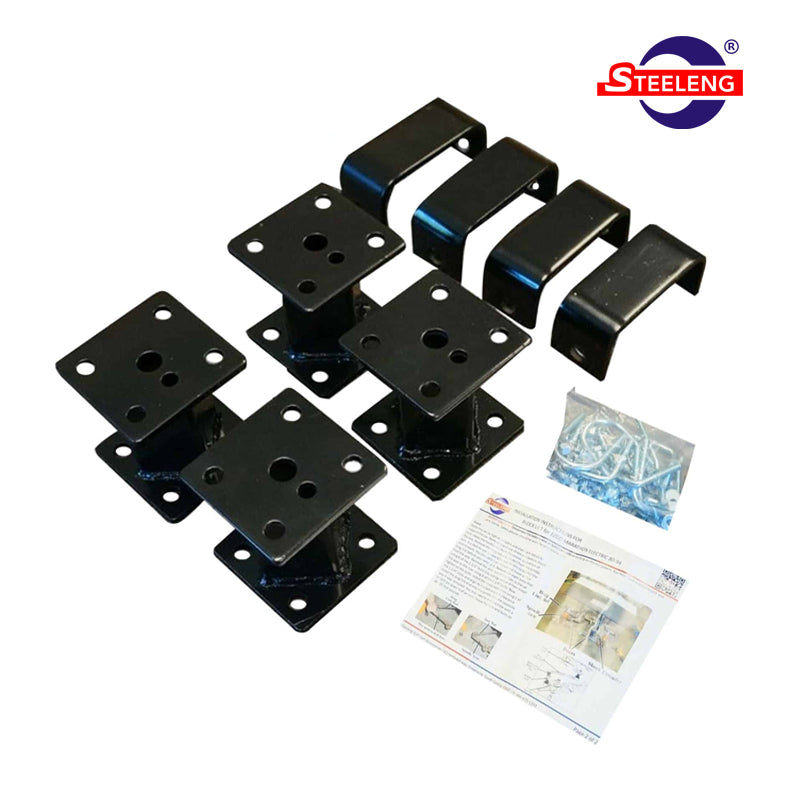 Economy 4-inch Block lift kit by SGC designed for 1975-1994 model year electric powered EZGO Marathon golf carts, offered with free shipping by Salt City Golf Cart, model #LKMA01.